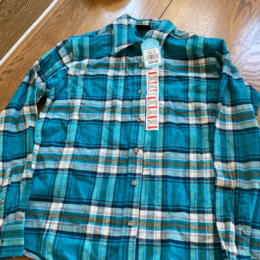NWT men’s plaid shirt